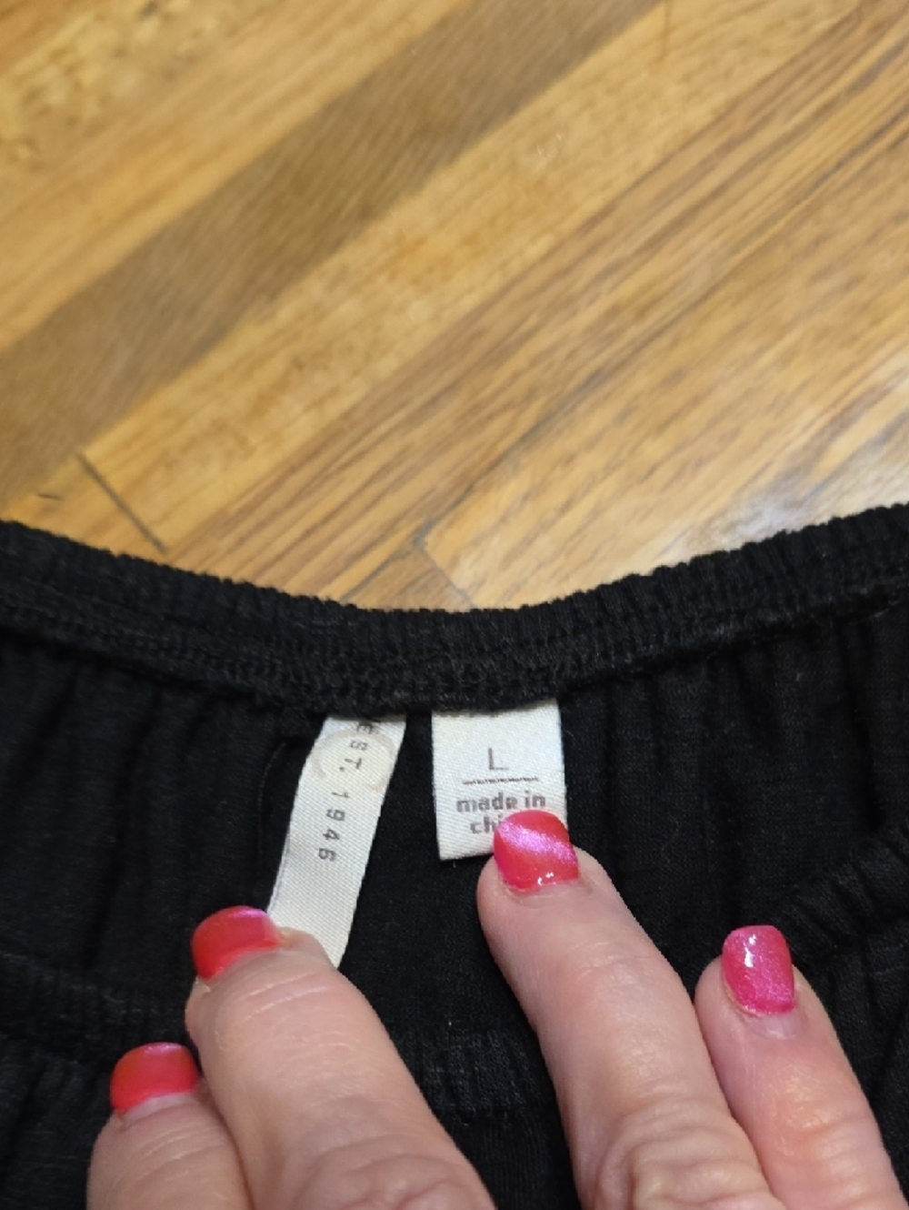 Women’s Black Off-Shoulder Tassel Trim Tunic - Picture 4 of 4